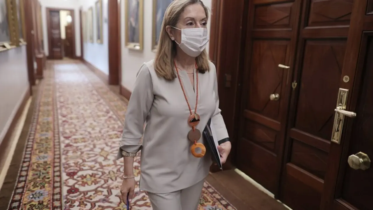 Archivo - La exministra de Sanidad y Fomento y actual vicepresidenta del Congreso de los Diputados, Ana Pastor, a su llegada a una reuni&oacute;n de la mesa del Congreso de los Diputados, a 22 de junio de 2021, en la Sala Mariana Pineda del Congreso, Madrid, (Es