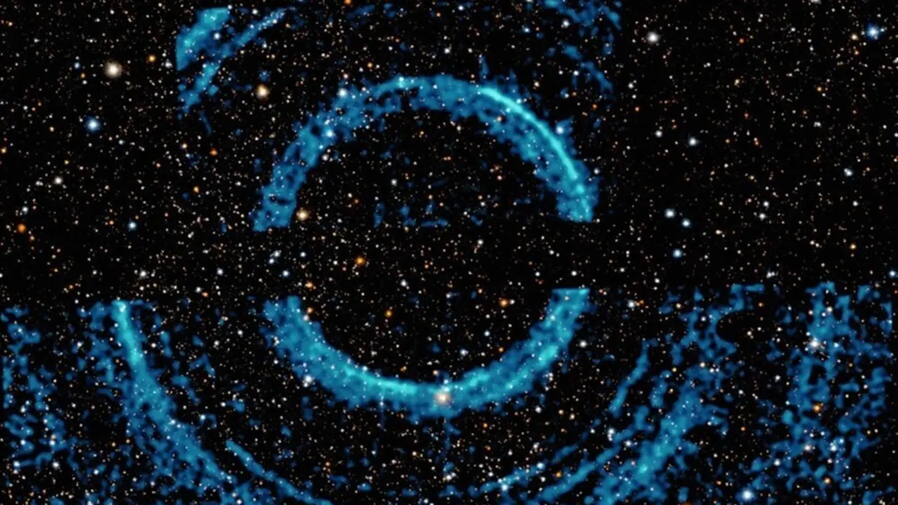 El telescopio Chandra ha captado estos anillos envolviendo un acugjero negro