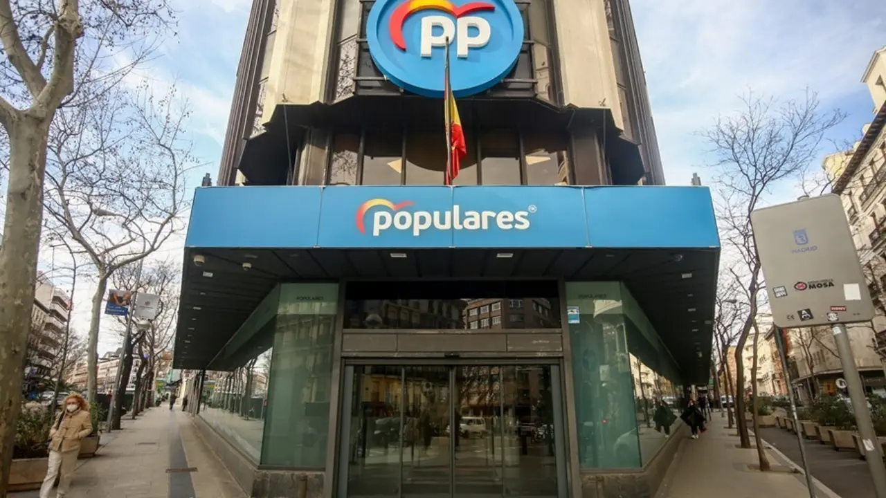 Archivo - Sede nacional del Partido Popular en la calle G&eacute;nova