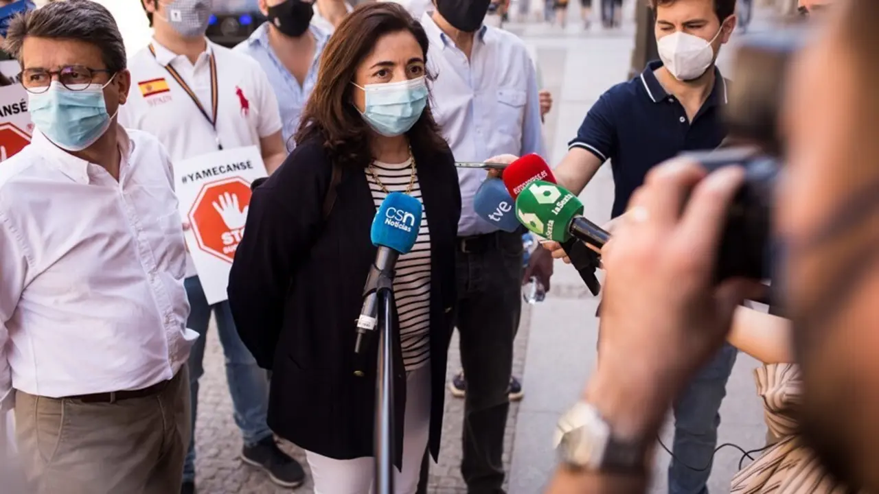 Archivo - La portavoz adjunta del Grupo Parlamentario Popular en el Congreso, Sandra Moneo, 