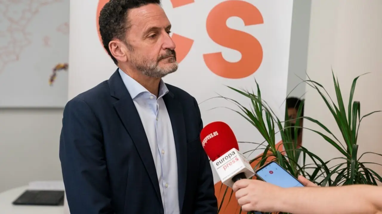 El vicesecretario general y portavoz nacional de Ciudadanos, Edmundo Bal, durante una entrevista para Europa Press en la sede de la agencia, a 5 de agosto de 2021, en Madrid (Espa&ntilde;a).