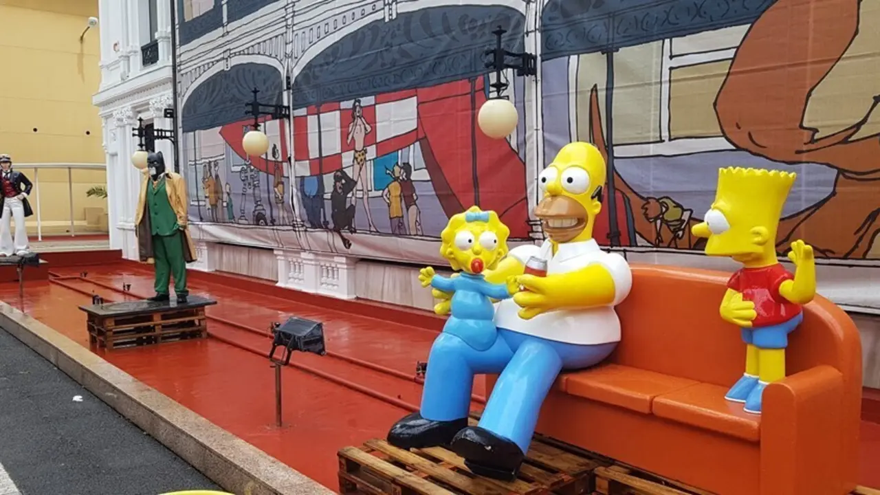 Archivo - Figuras de los Simpson del Sal&oacute;n del C&oacute;mic de A Coru&ntilde;a