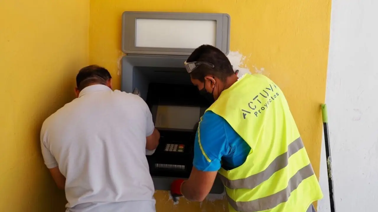 Cajerio instalado por la  Diputaci&oacute;n de Valladolid 