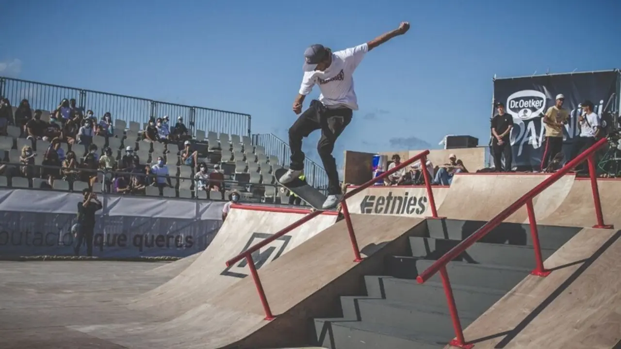 El 'skater' Ryan Decenzo, en la edici&oacute;n XX del festival O Marisqui&ntilde;o (2021), en Vigo.