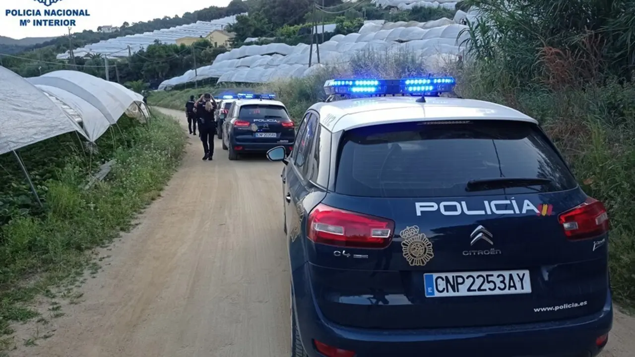 Archivo - Operaci&oacute;n policial en una explotaci&oacute;n agr&iacute;cola "a mediados de 2021" en la que desmantel&oacute; una presunta trama de regularizaci&oacute;n fraudulenta de extranjeros mediante la elaboraci&oacute;n de contratos que no llegaban a materializarse.