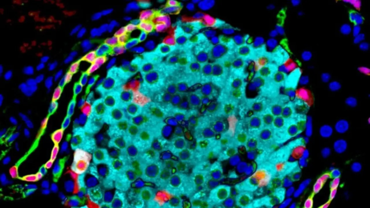 Grupo de c&eacute;lulas pancre&aacute;ticas que producen y liberan hormonas que regulan los niveles de glucosa