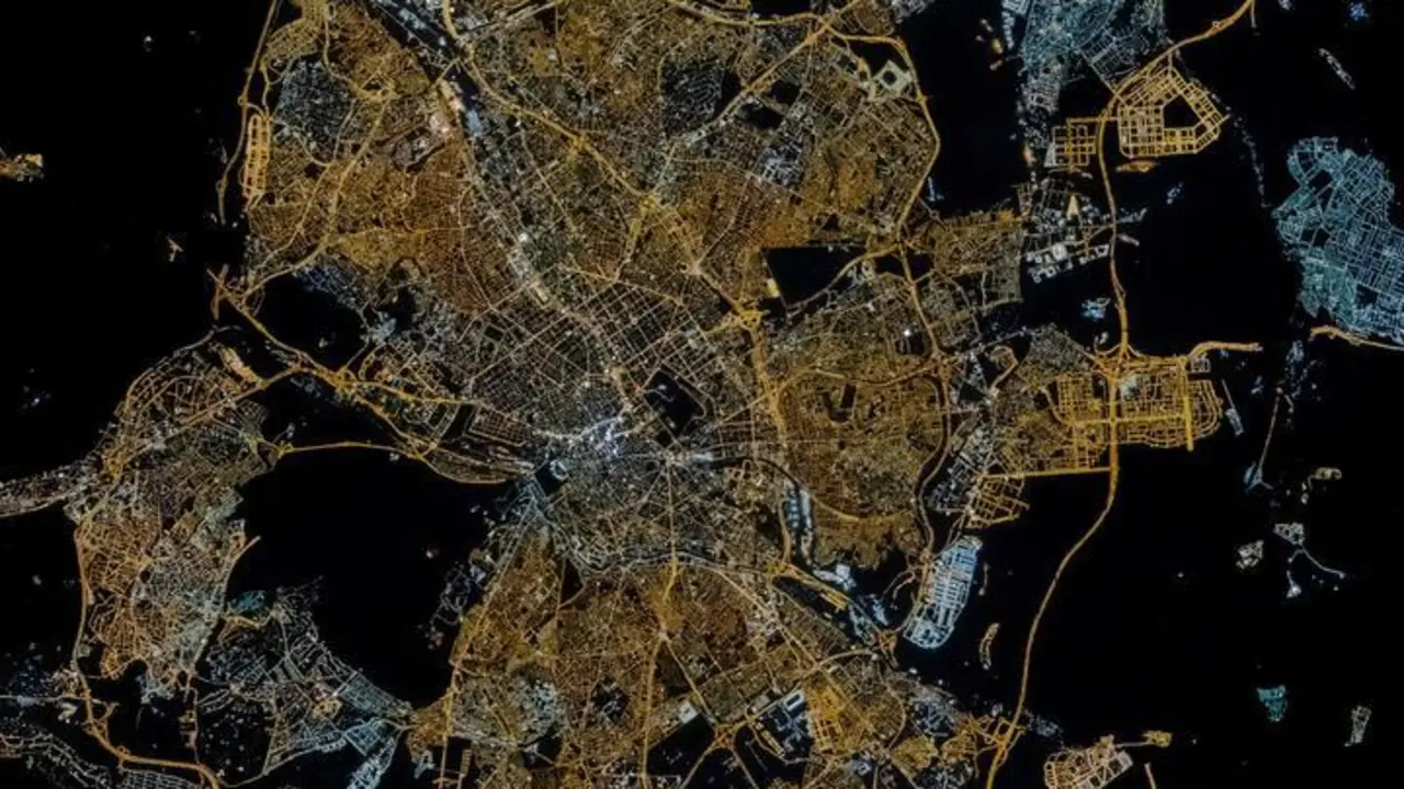 Imagen de Madrid desde la ISS