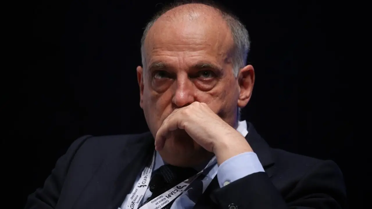 Archivo - El presidente de LaLiga, Javier Tebas
