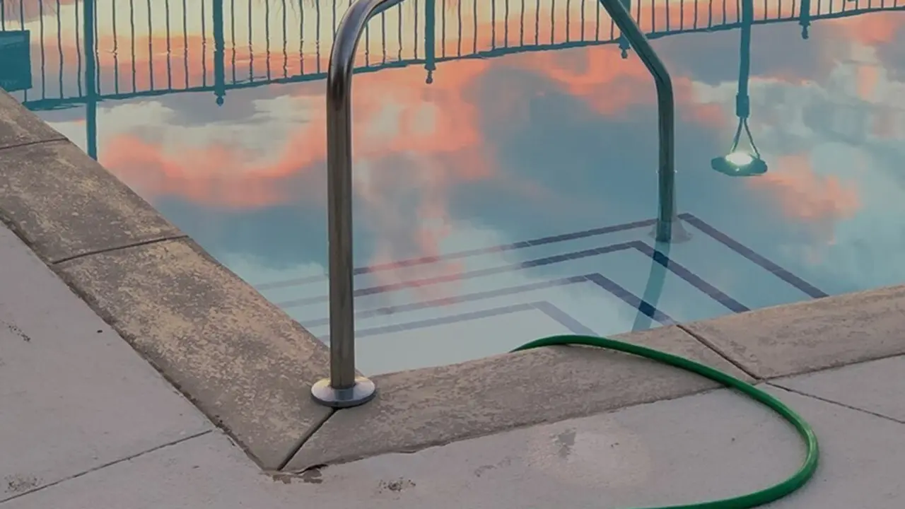 Piscina en una vivienda.