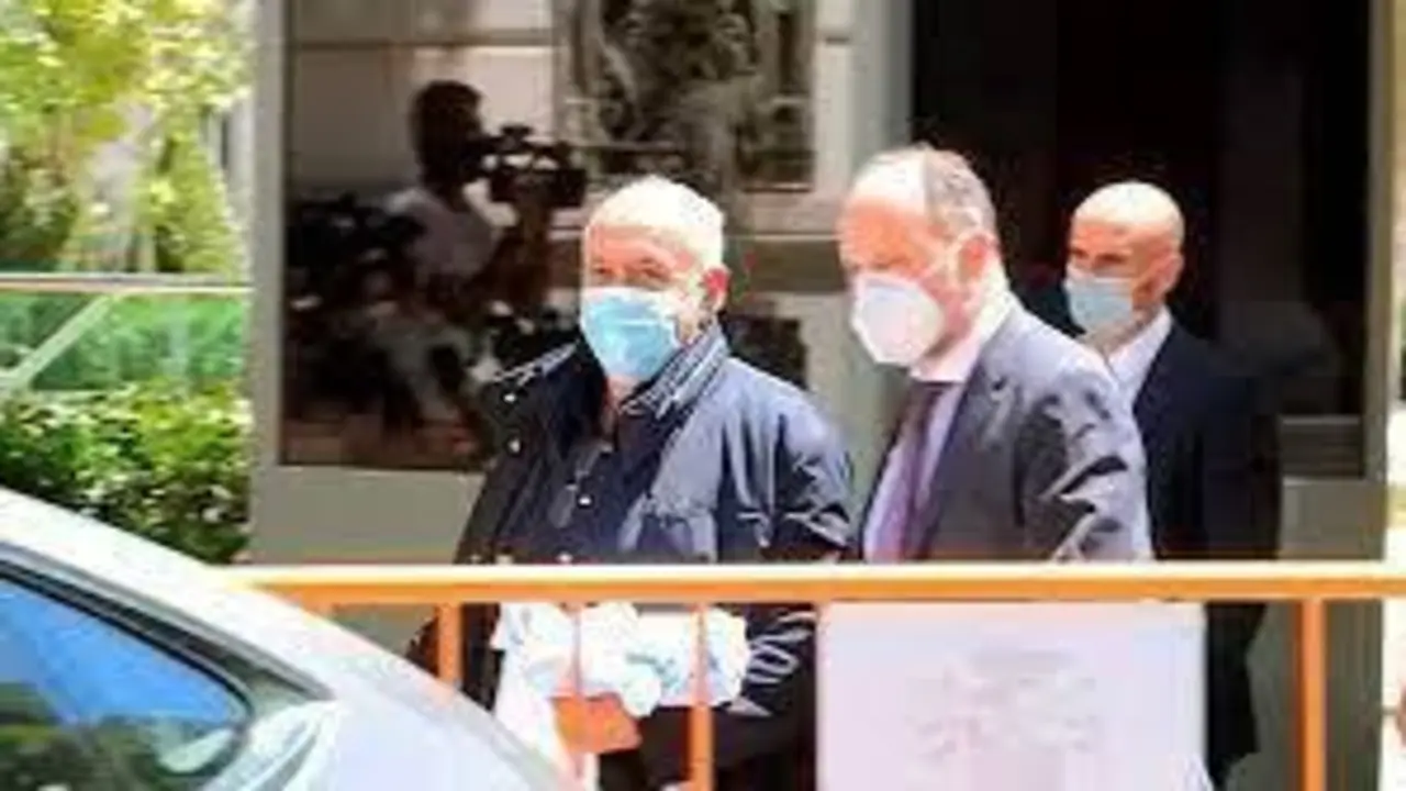 El productor Jos&eacute; Luis Moreno a su salida de la sede de la Audiencia Nacional, tras su detenci&oacute;n. EFE/EFE-TV