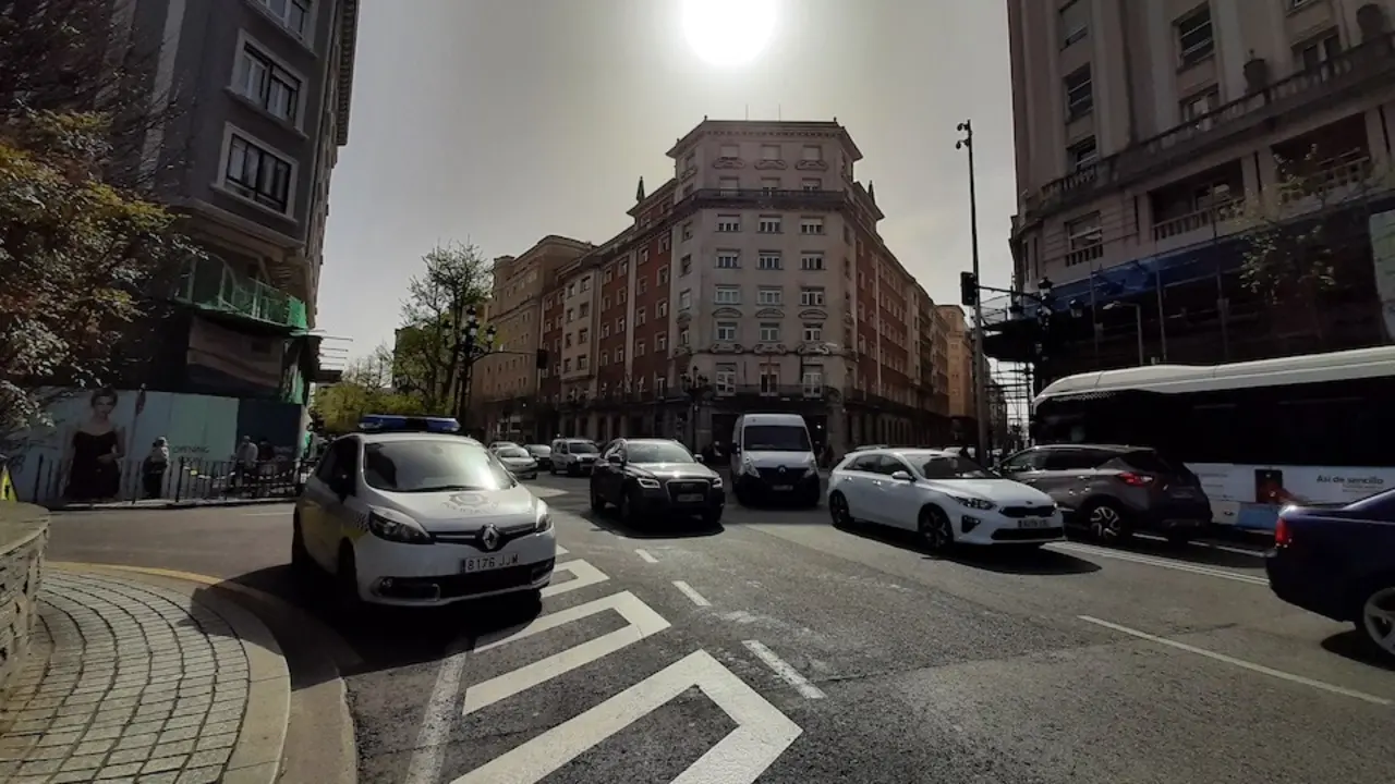 Vista de edificios en el centro de Santander.