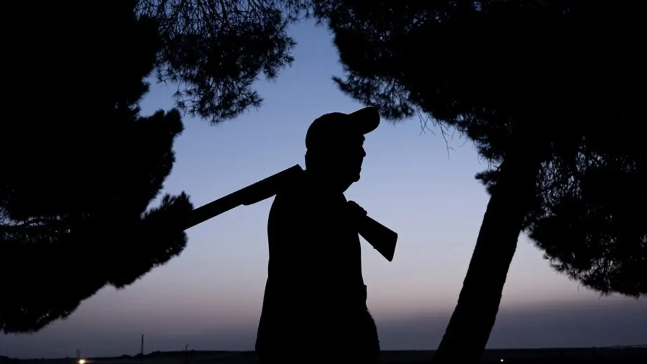 Un cazador, durante una jornada de caza el primer d&iacute;a de inicio de la media veda en Castilla y Le&oacute;n, en Olmedo.