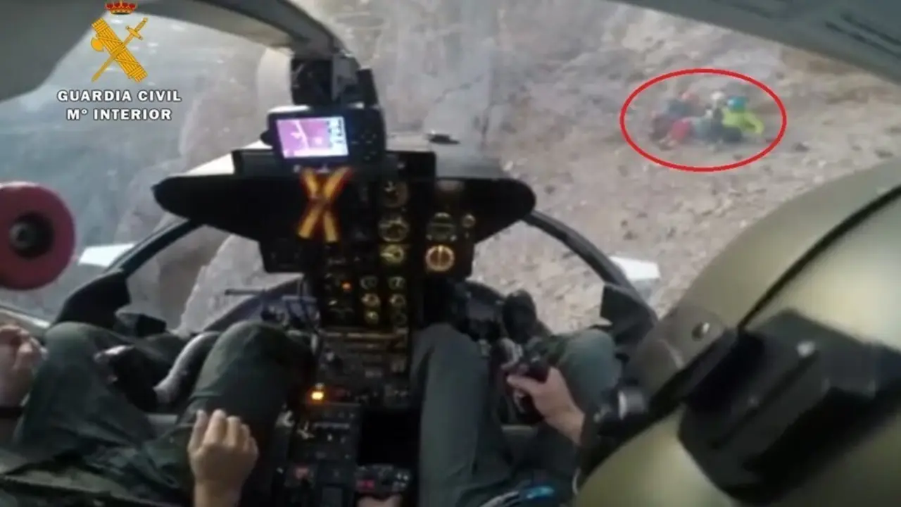 Rescate de tres monta&ntilde;eros.