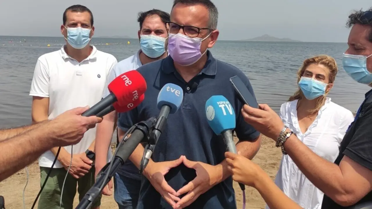 El secretario general del PSRM y portavoz del Grupo Parlamentario Socialista, Diego Conesa, en Los Alc&aacute;zares