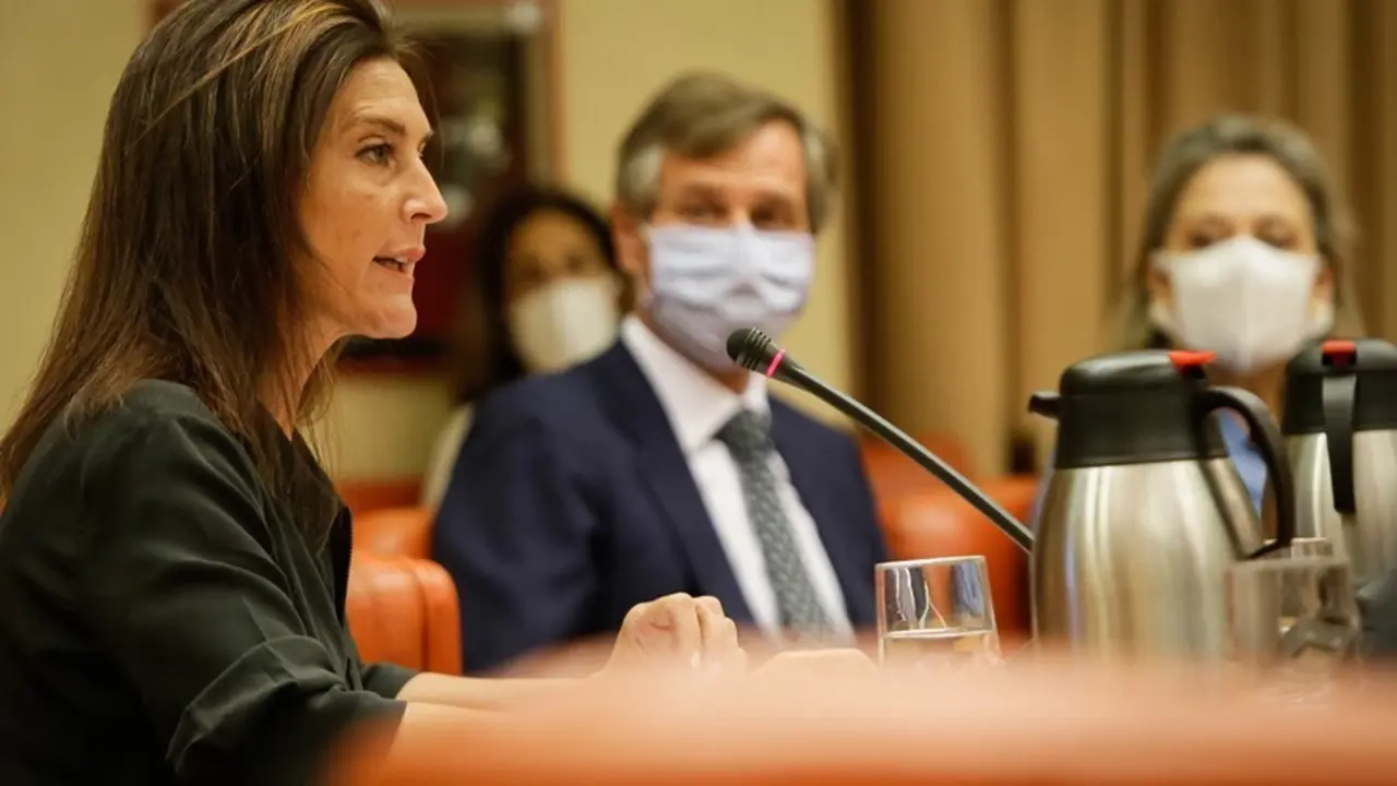 Archivo - La diputada del Grupo Popular  Valentina Mart&iacute;nez Ferro