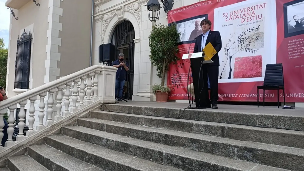 Archivo - Carles Puigdemont en la UCE en 2020