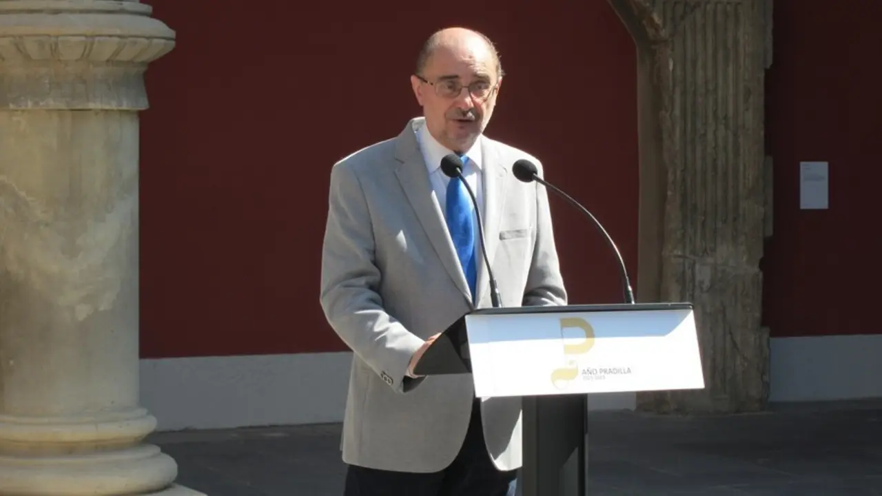 Archivo - Foto de archivo del presidente de Arag&oacute;n, Javier Lamb&aacute;n.