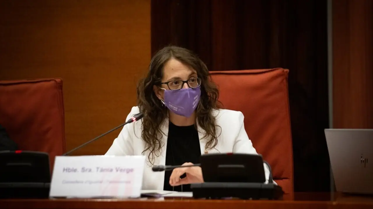 La consellera de Igualdad y Feminismo, Tania Verge, en una imagen de archivo