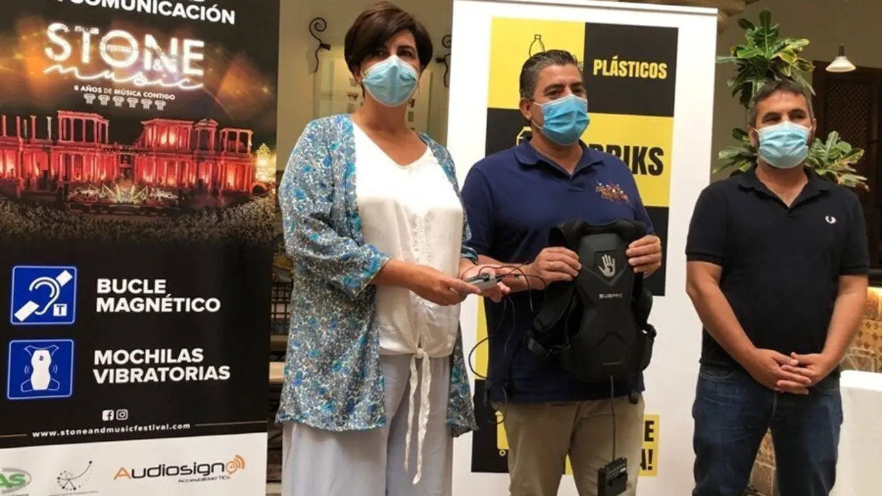 Presentaci&oacute;n de medidas de accesibilidad en el Festival Stone&Music de M&eacute;rida