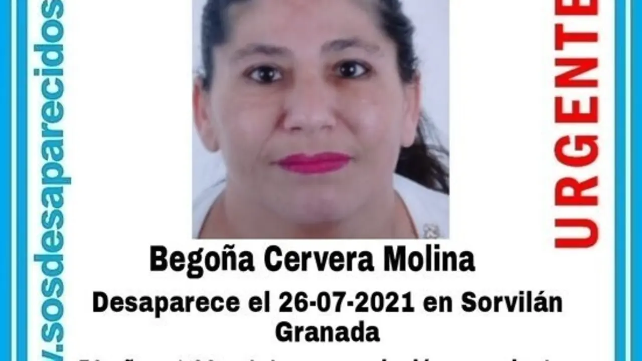 Cartel alertando de la desaparici&oacute;n de Bego&ntilde;a Cervera