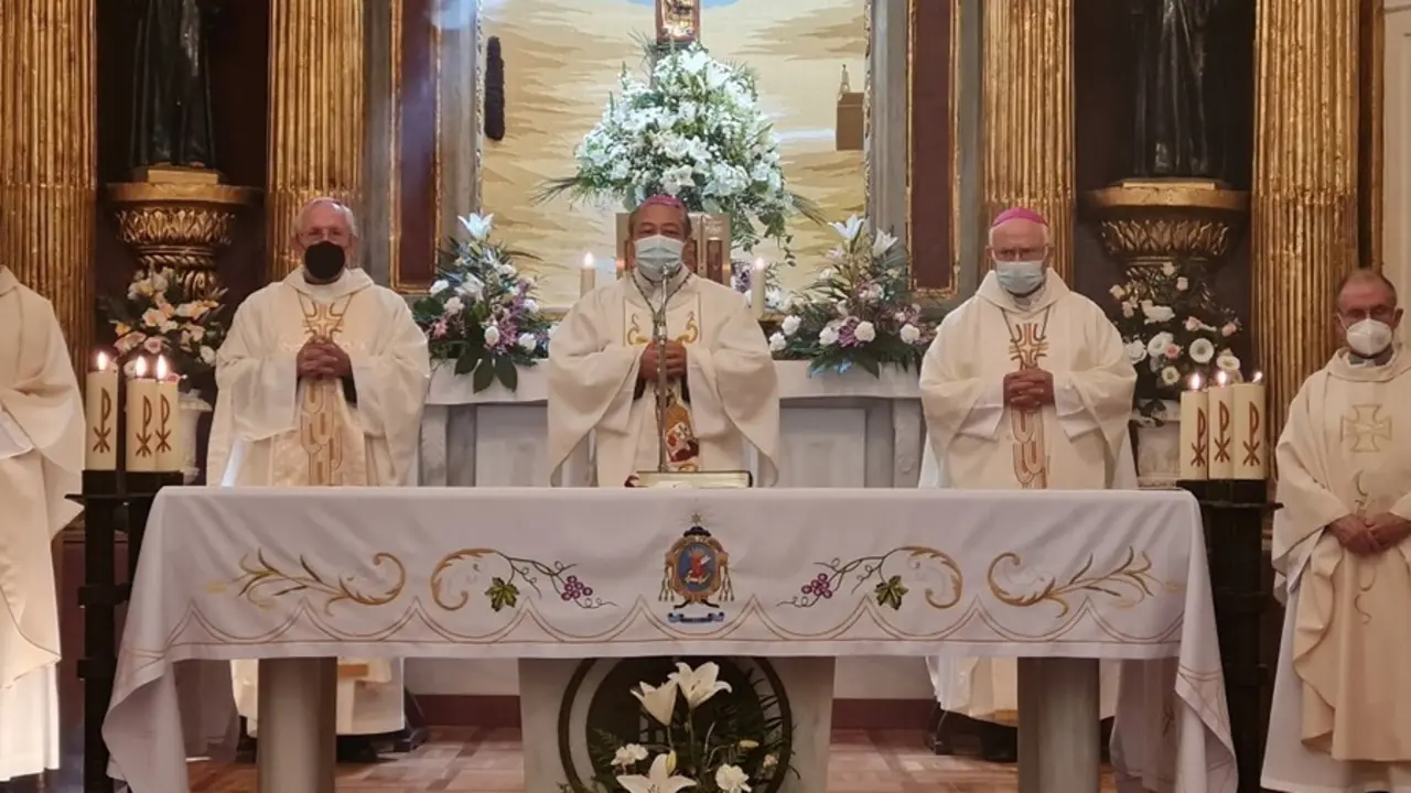 El nuncio de Espa&ntilde;a celebra San Ezequiel Moreno en su visita a la Di&oacute;cesis de Tarazona.