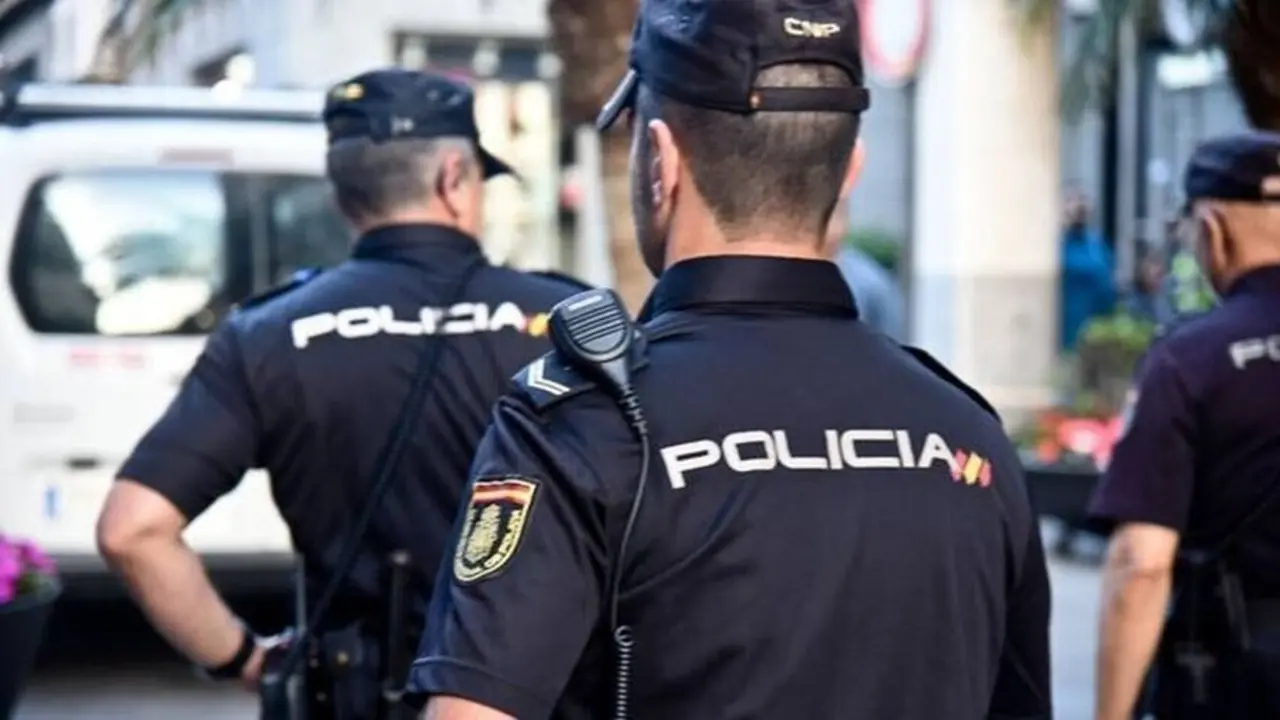 Agentes de la Polic&iacute;a Nacional, durante un servicio.
