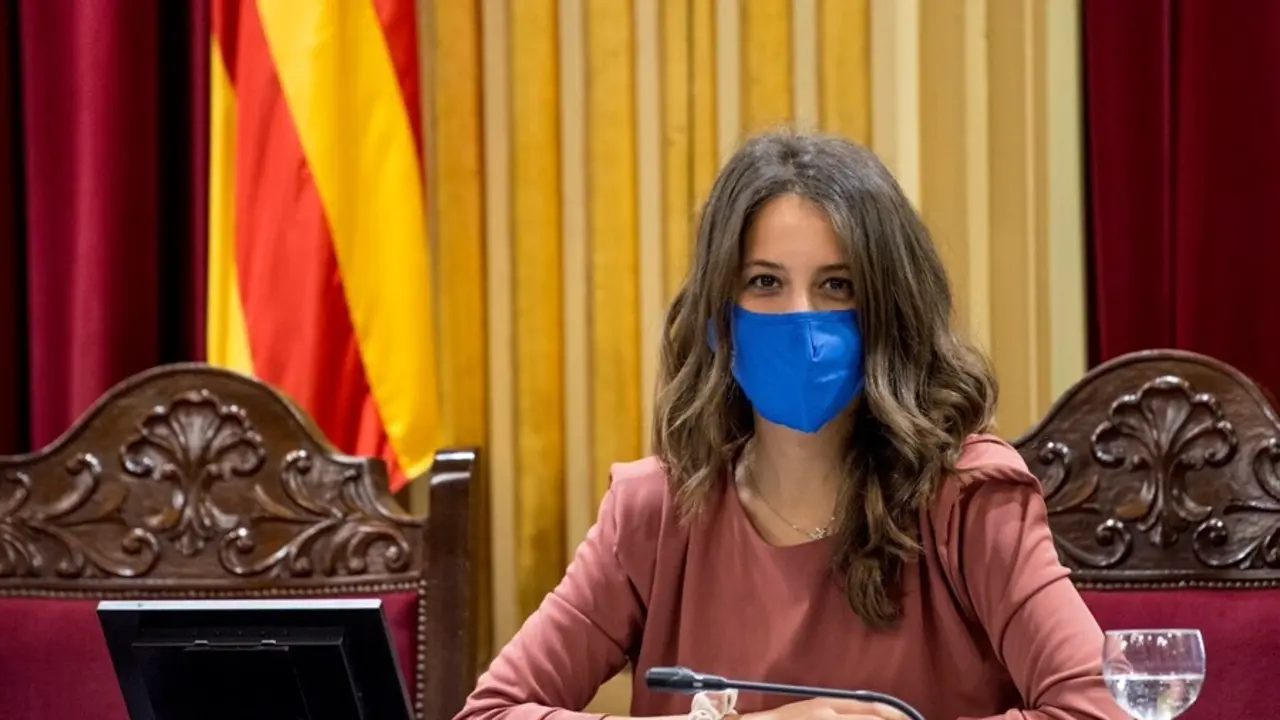 Archivo - La vicepresidenta primera de la C&aacute;mara balear y diputada de Unidas Podemos, Gloria Santiago.