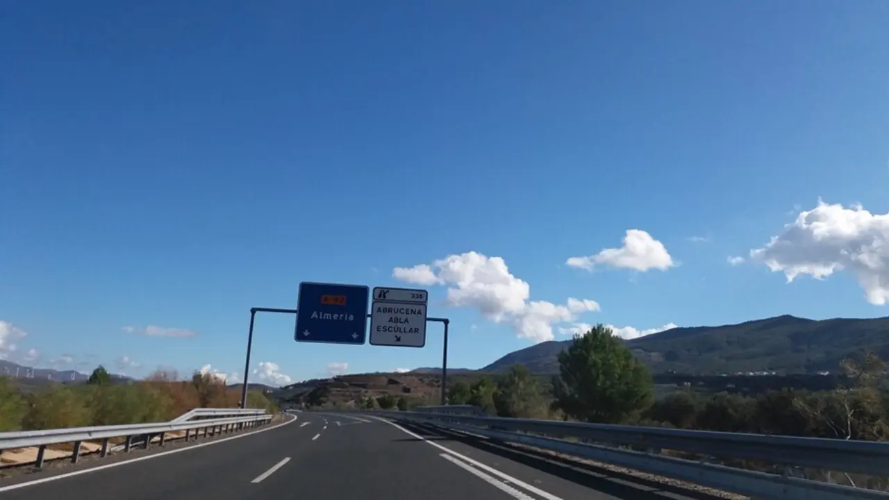Archivo - La A92, a su paso por la provincia de Almer&iacute;a