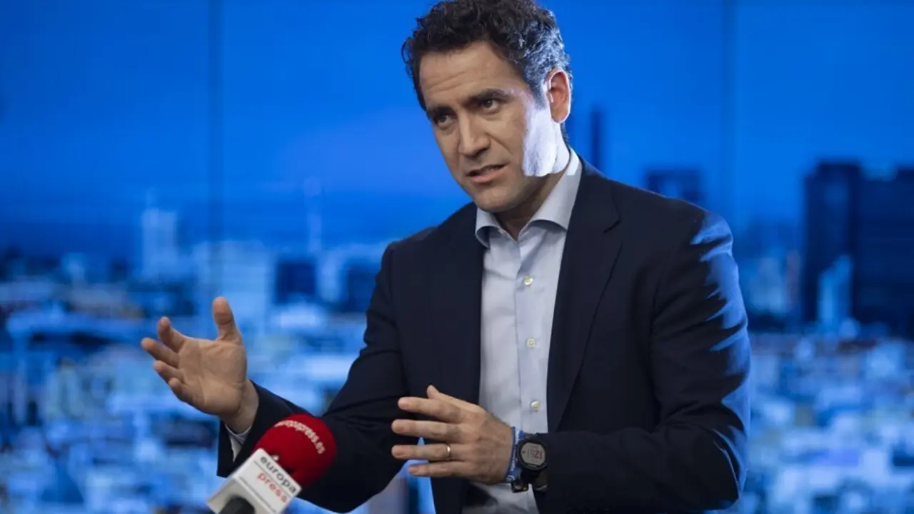 El secretario general del PP, Teodoro Garc&iacute;a Egea, durante una entrevista concedida a Europa Press