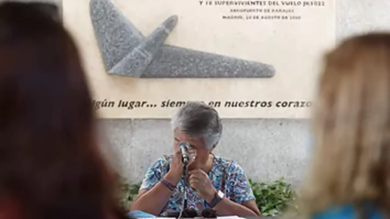 La presidenta de la AVJK5022, Pilar Vera.EFE