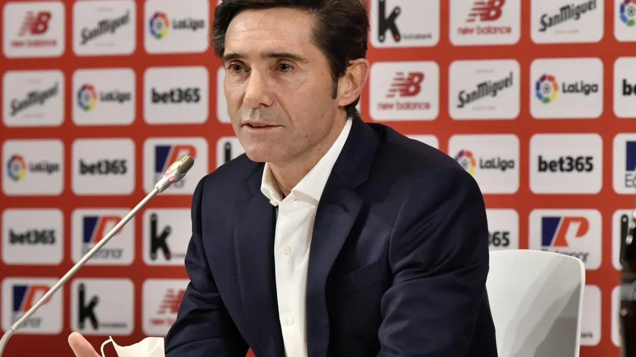 El entrenador del Athletic Club, Marcelino Garc&iacute;a Toral.