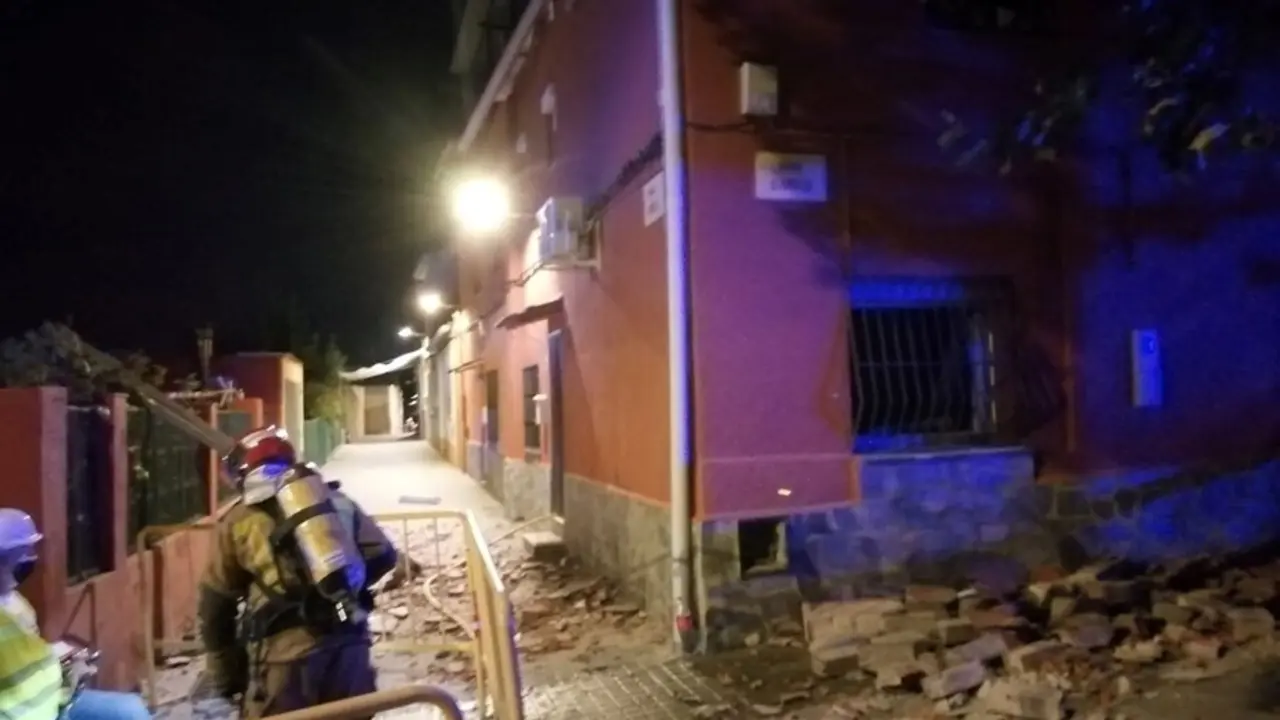 El edificio afectado por la explosi&oacute;n en Sabadell (Barcelona).