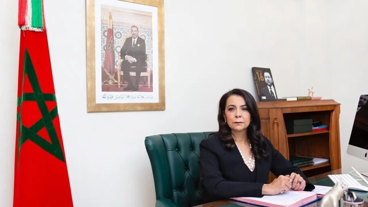 Archivo - La embajadora de Marruecos en Espa&ntilde;a, Karima Benyaich