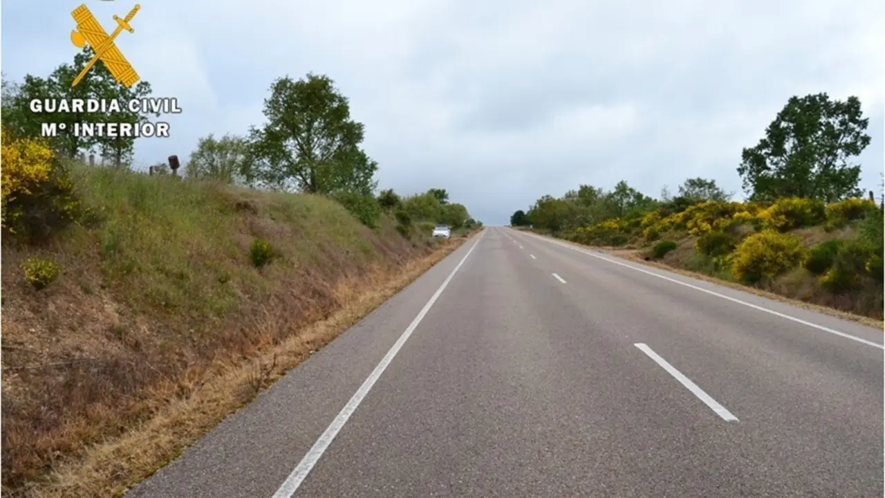 Un control de velocidad de la Guardia Civil en Salamanca.