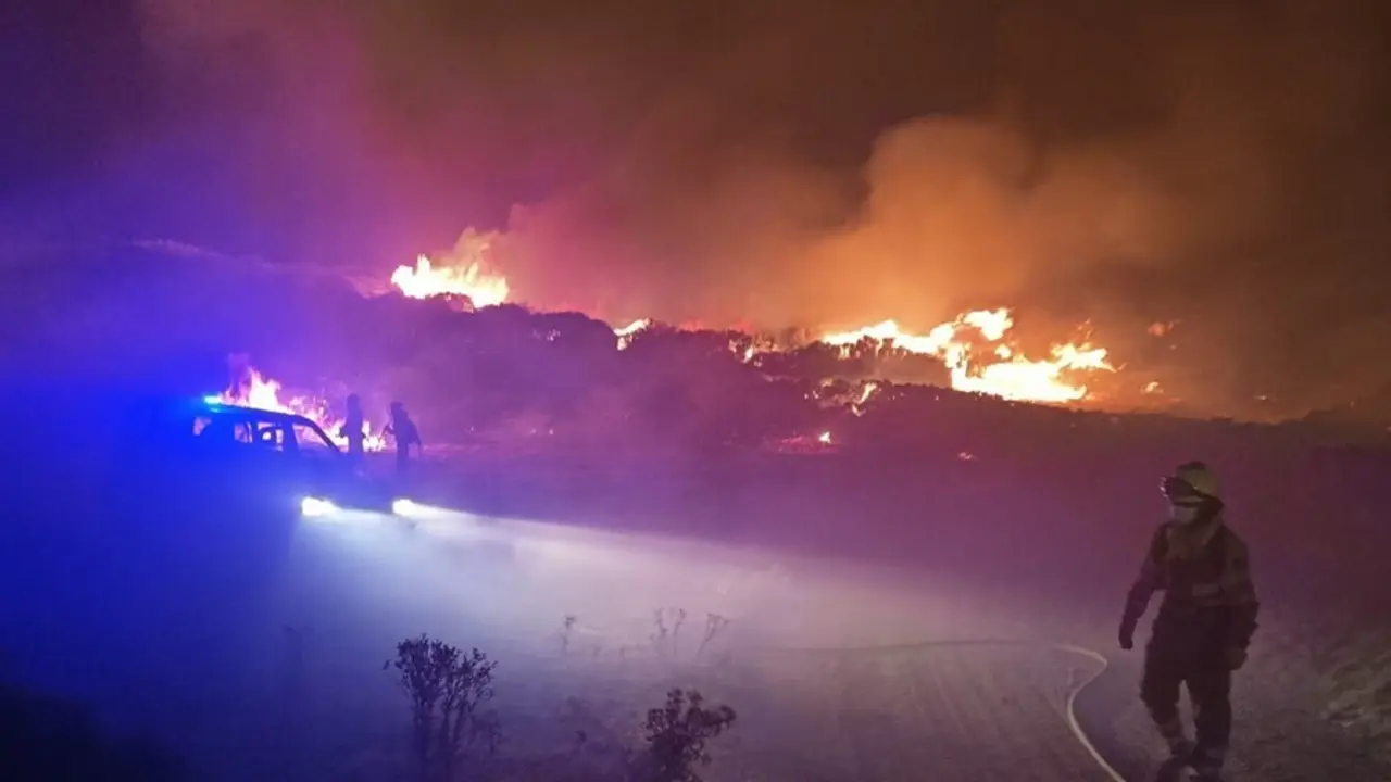 Archivo - Incendio de Navalacruz (&Aacute;vila) de este mes de agosto