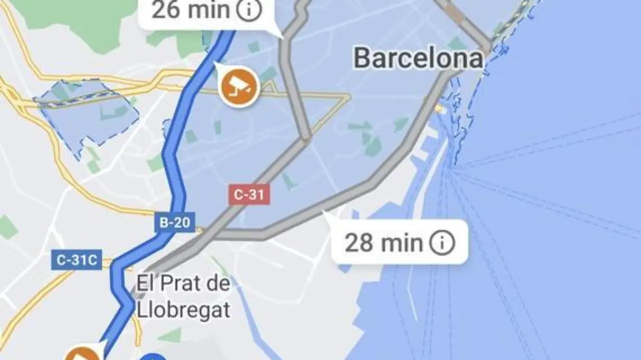 Google Maps visualiza las Zonas de Bajas Emisiones del entorno de Barcelona