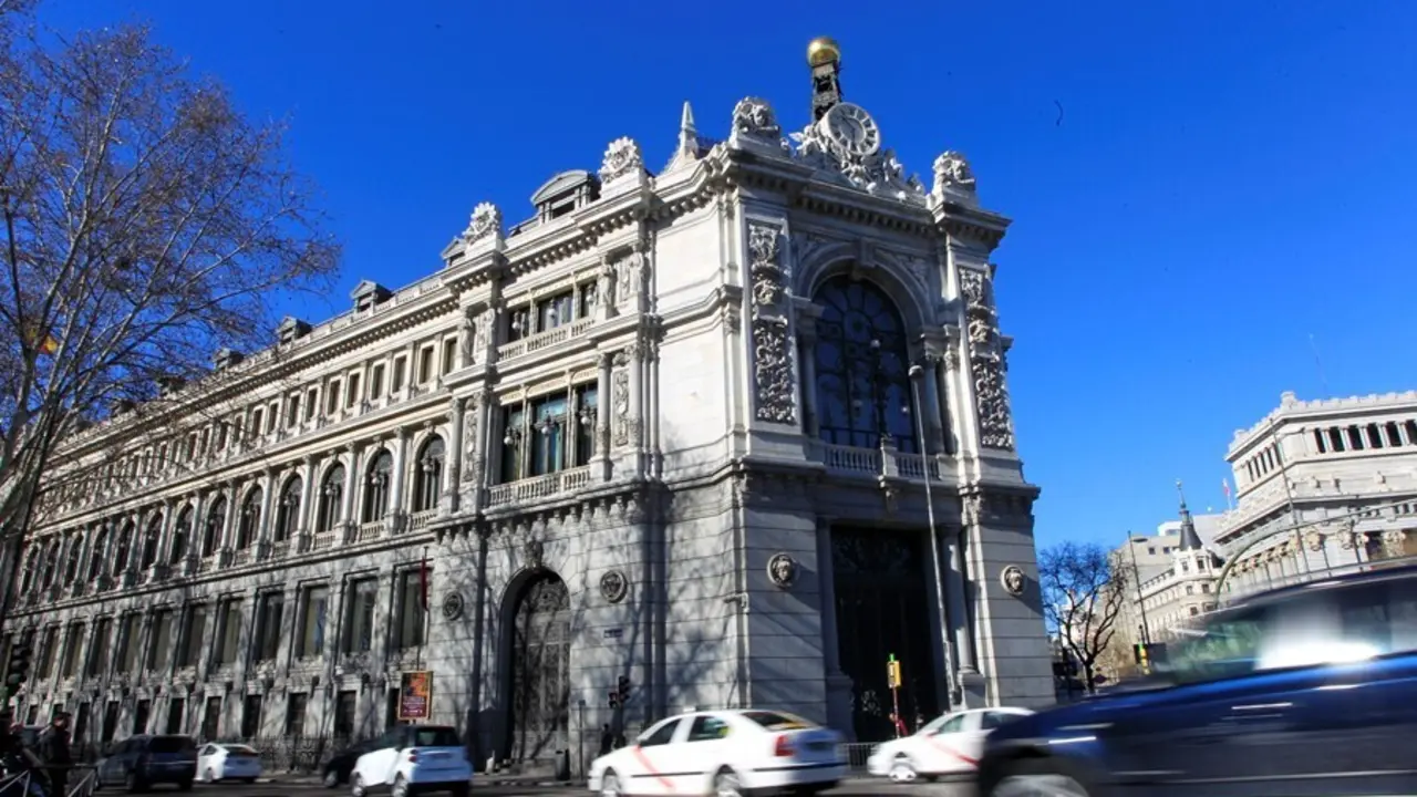 Archivo - Fachada del Banco de Espa&ntilde;a