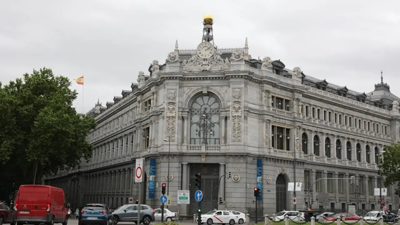 Archivo - Sede del Banco de Espa&ntilde;a el d&iacute;a que ha publicado su informe anual, a 13 de mayo de 2021, en Madrid (Espa&ntilde;a).