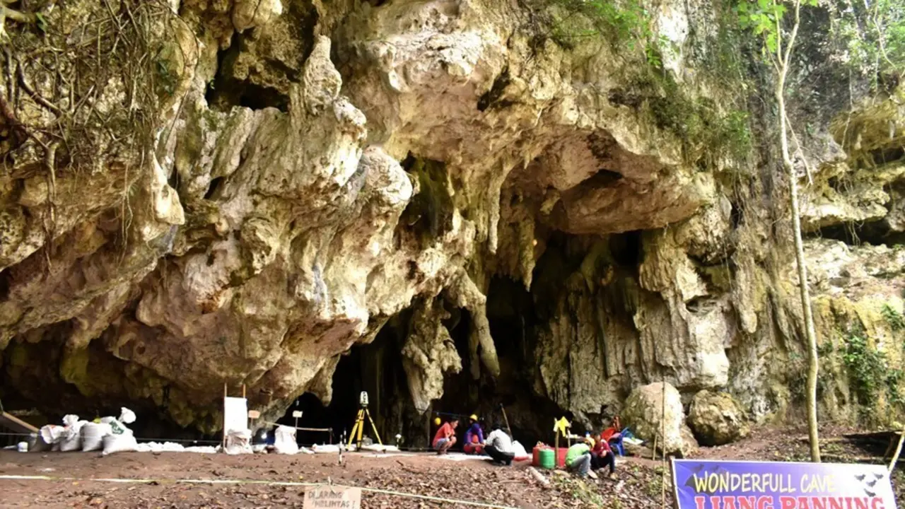 Archivo - La cueva de Leang Panninge en la pen&iacute;nsula sur de Sulawesi, Indonesia