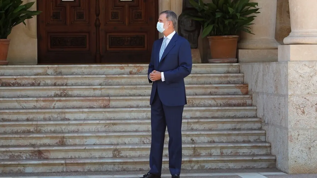 El Rey Felipe VI en el Palacio de Marivent