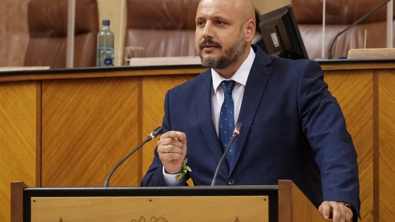 Archivo - El portavoz adjunto de Vox en el Parlamento de Andaluc&iacute;a, Rodrigo Alonso.