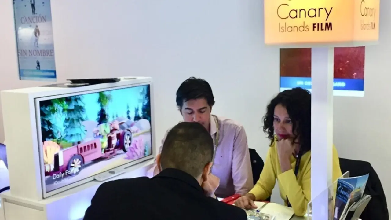 Un stan de Canary Islands Film en mercados audiovisuales