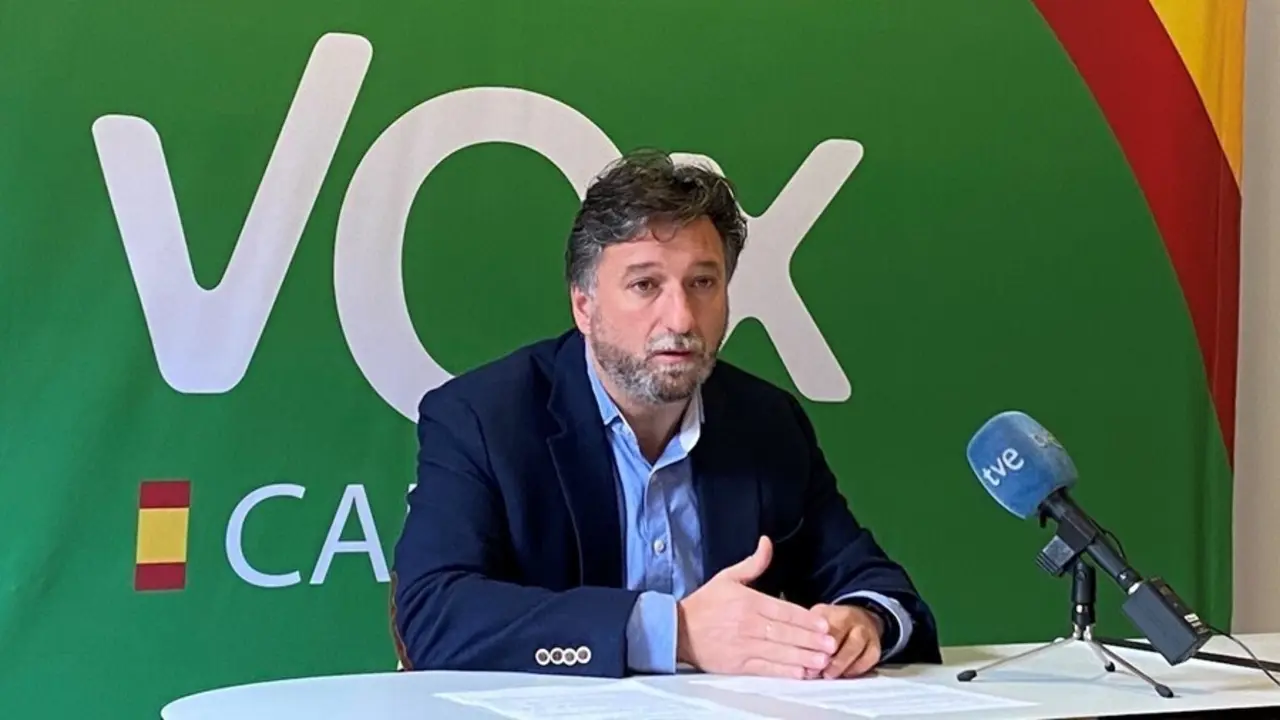 Archivo - Cristobal Palacio, portavoz de Vox en el Parlamento
