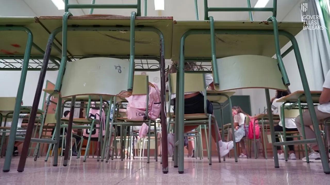 Archivo - Aula de un centro escolar.