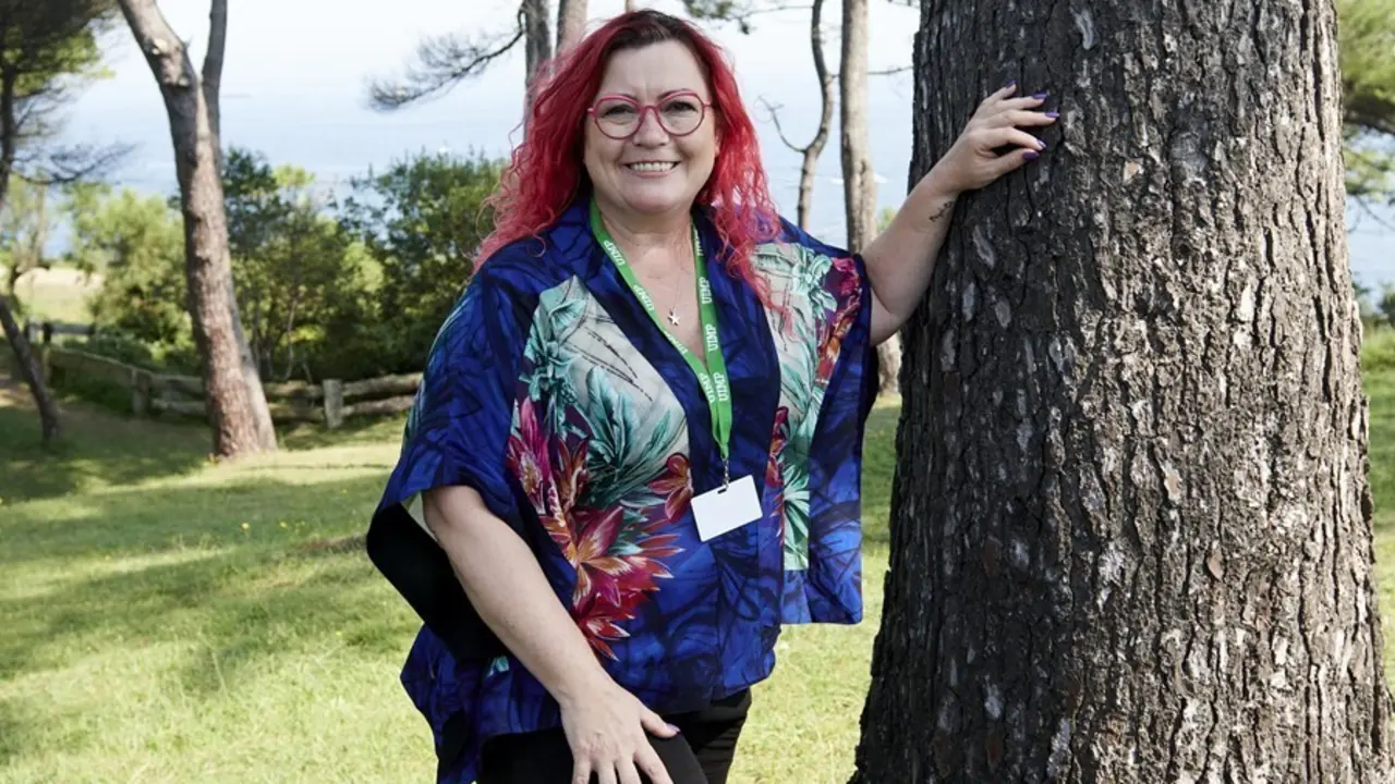 Clara Grima , matem&aacute;tica y divulgadora, en la UIMP