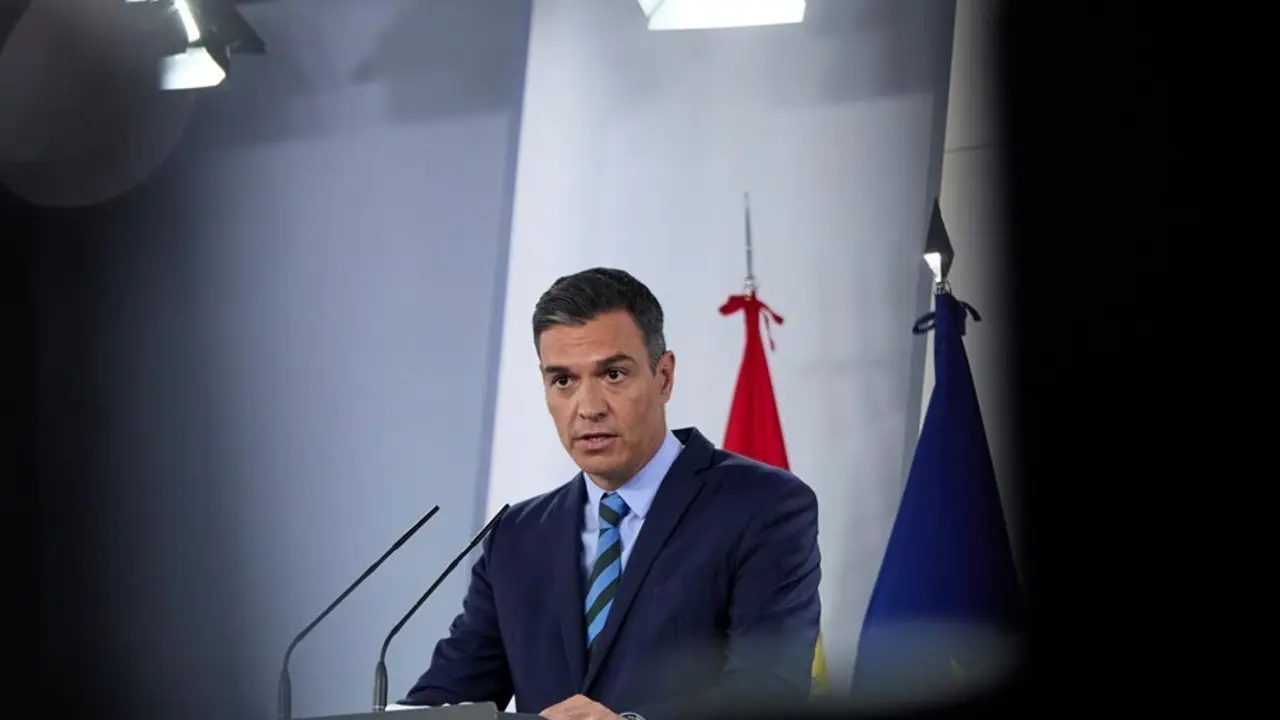 El presidente del Gobierno, Pedro S&aacute;nchez, comparece en rueda de prensa para dar cuenta de los asuntos tratados en la reuni&oacute;n del Grupo de Trabajo Interministerial