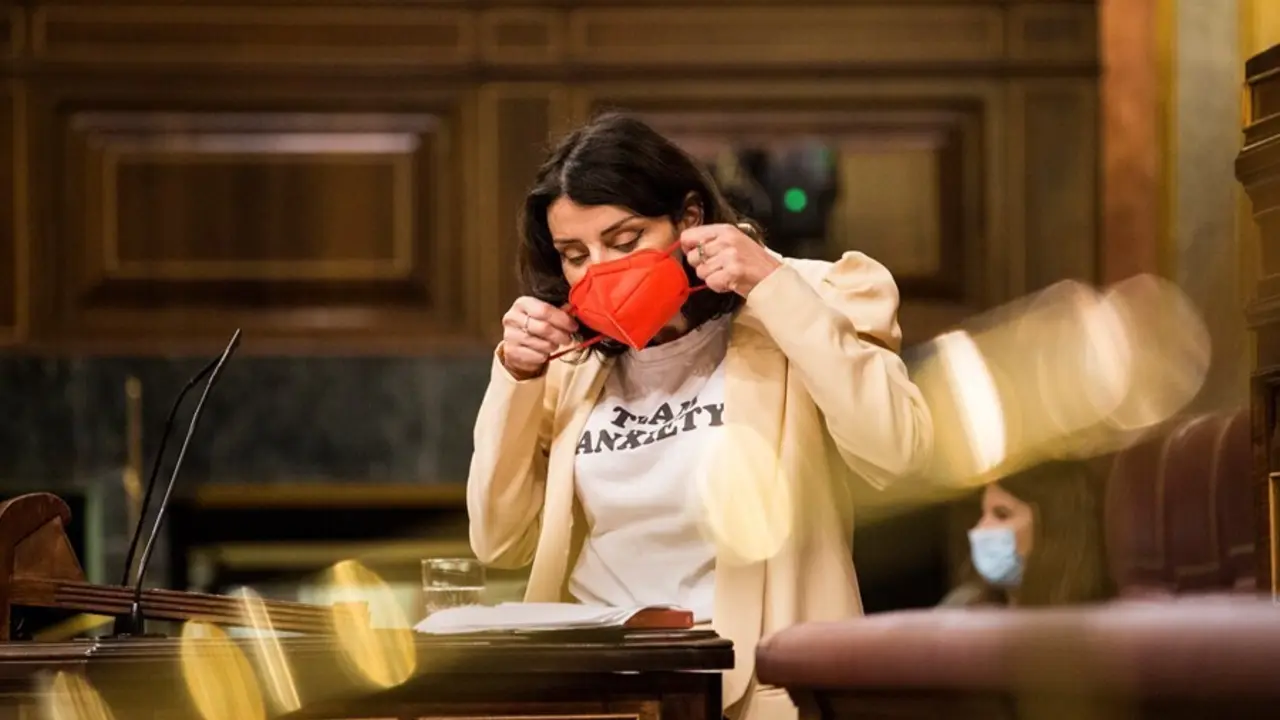 Archivo - La diputada de Unidas Podemos, Mar&iacute;a del Mar Garc&iacute;a Puig