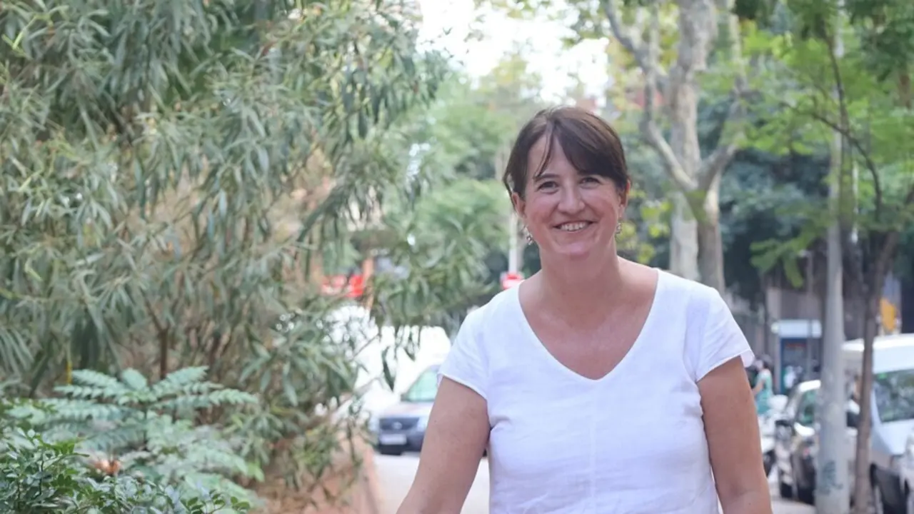 La presidenta de la ANC, Elisenda Paluzie, en una entrevista de Europa Press.