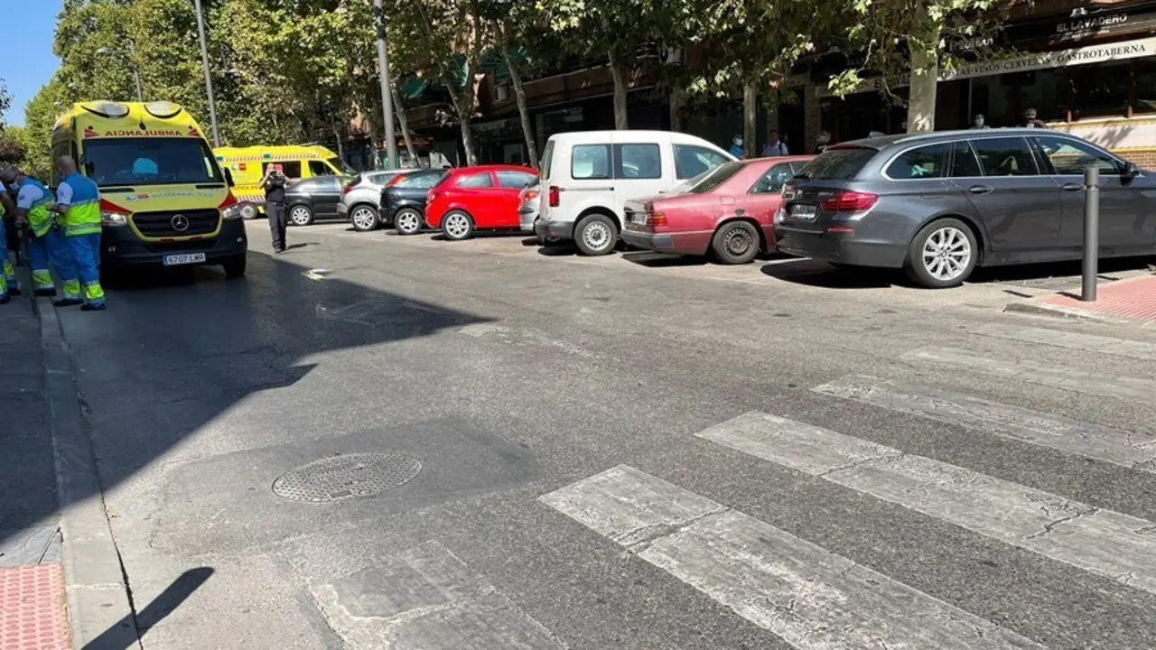 Paso de peatones donde se ha producido el atropello