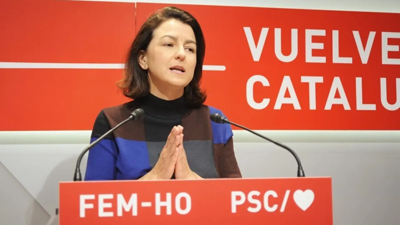 Archivo - La secretaria del PSC, Eva Granados, ofrece una rueda de prensa en la sede del partido, a 17 de mayo de 2021, en Barcelona, Catalunya (Espa&ntilde;a)